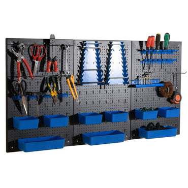 120 x 60cm Pegboard Organizer Kit for DIY Workshop Craft Room