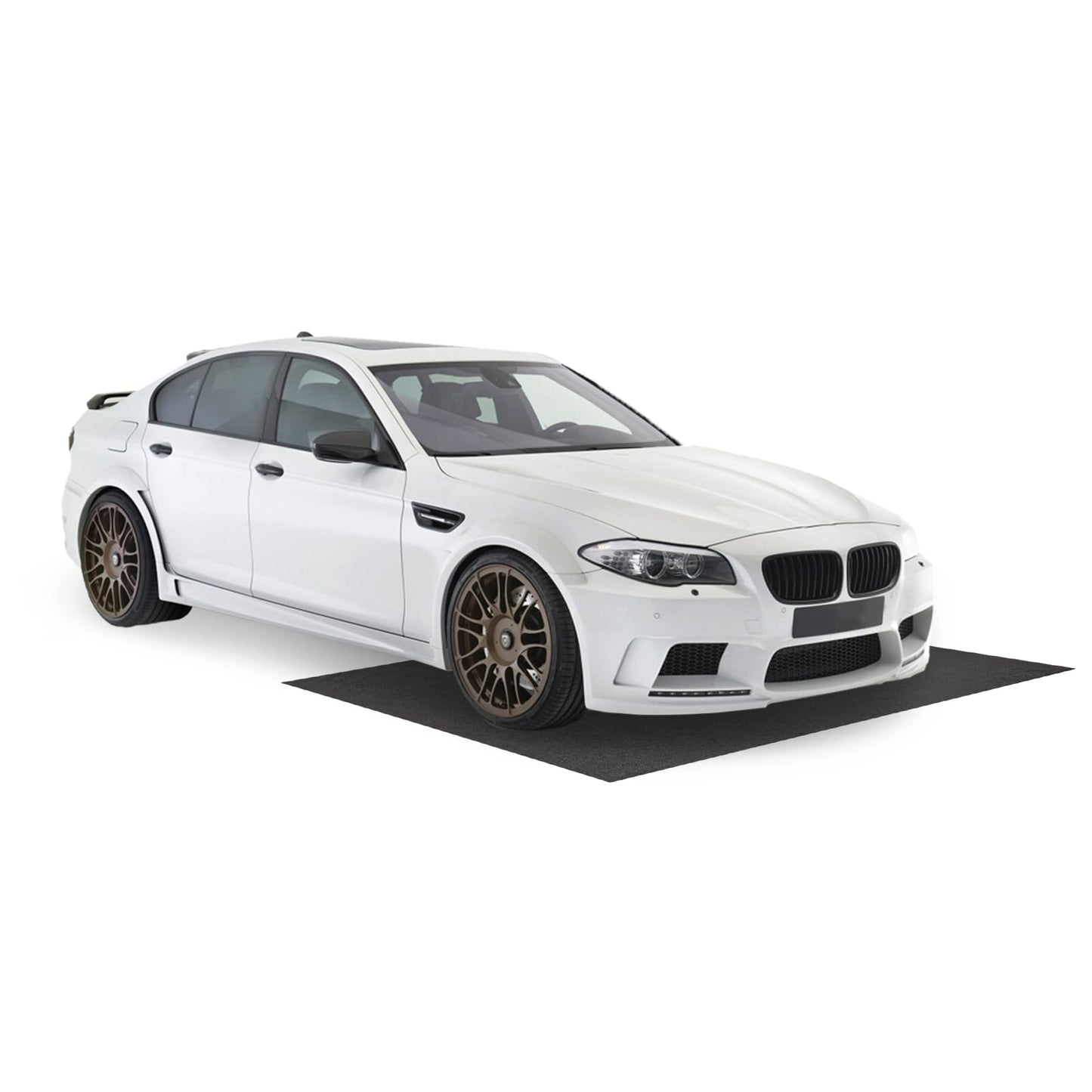 Absorbent Oil Spill Parking Mat Includes Double Sided Tape