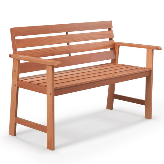 2-Seater Hardwood Ergonomic Garden Bench