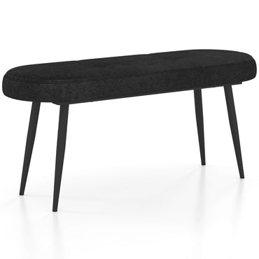 113 cm Ottoman Bench with Sponge Padded Cushion for Entryway Living Room Foyer