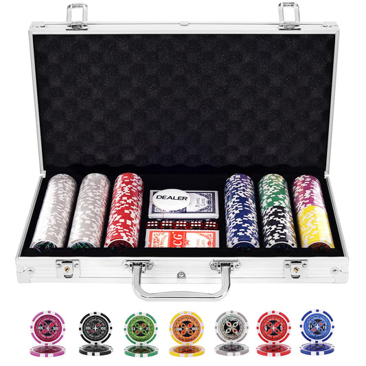 Poker Chips Set in Aluminium Case Texas Hold’em Poker Set