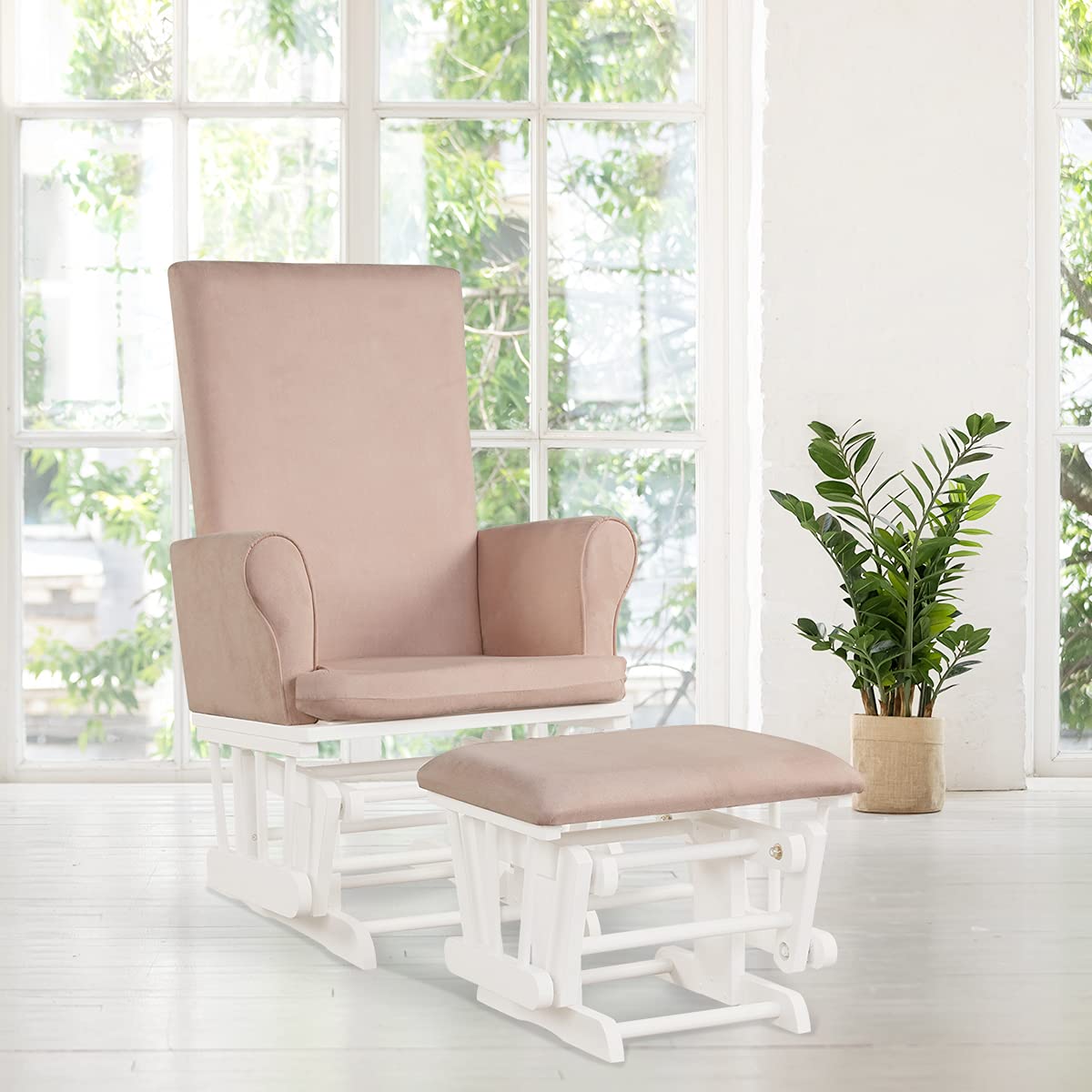 Nursing Glider and Footstool