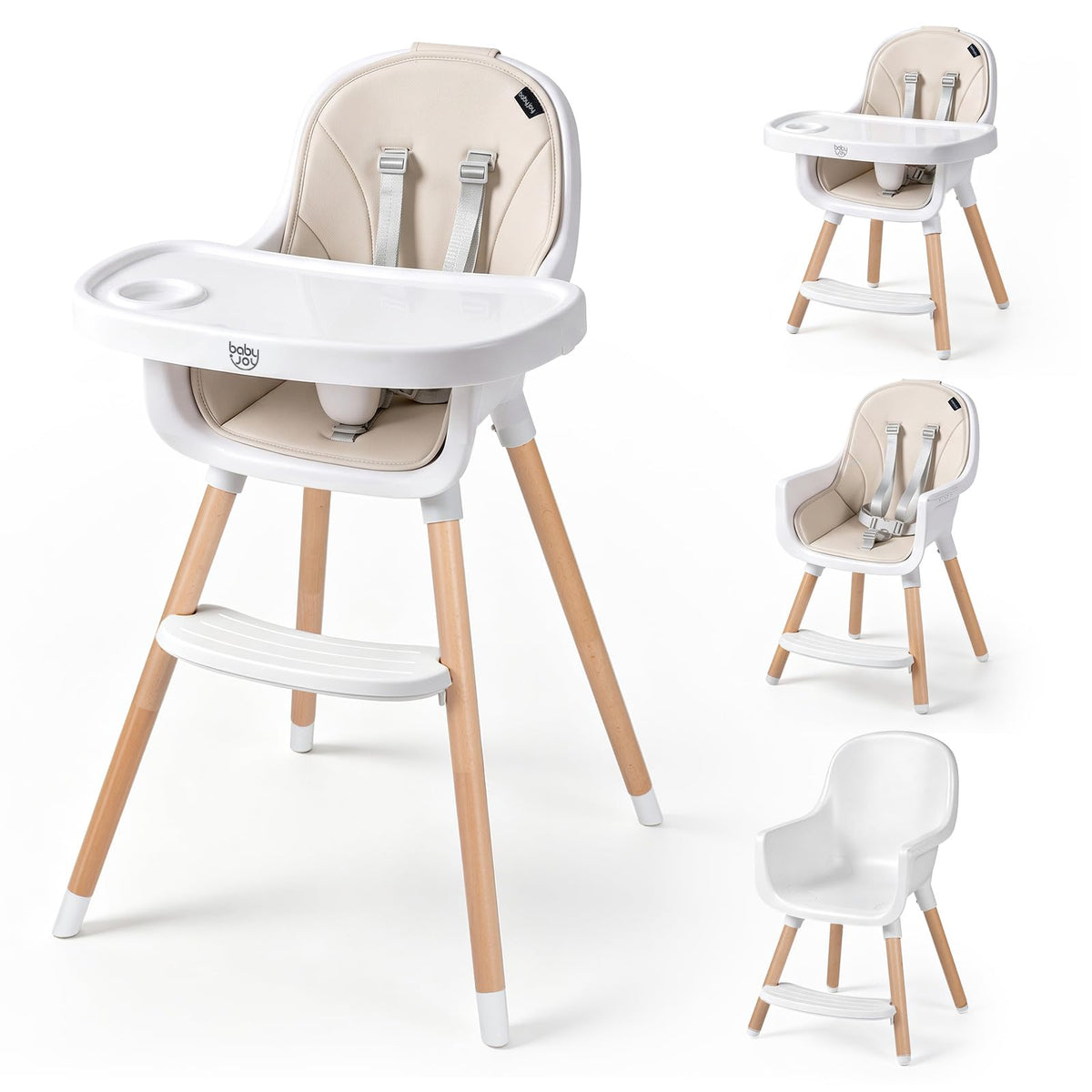 High Chair for Babies and Toddlers, for 6-36 Months