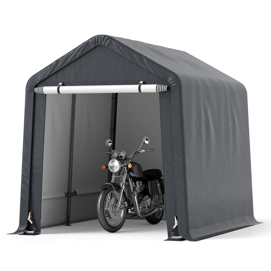 Outdoor Portable Storage Shelter with Roll up Zipper Door