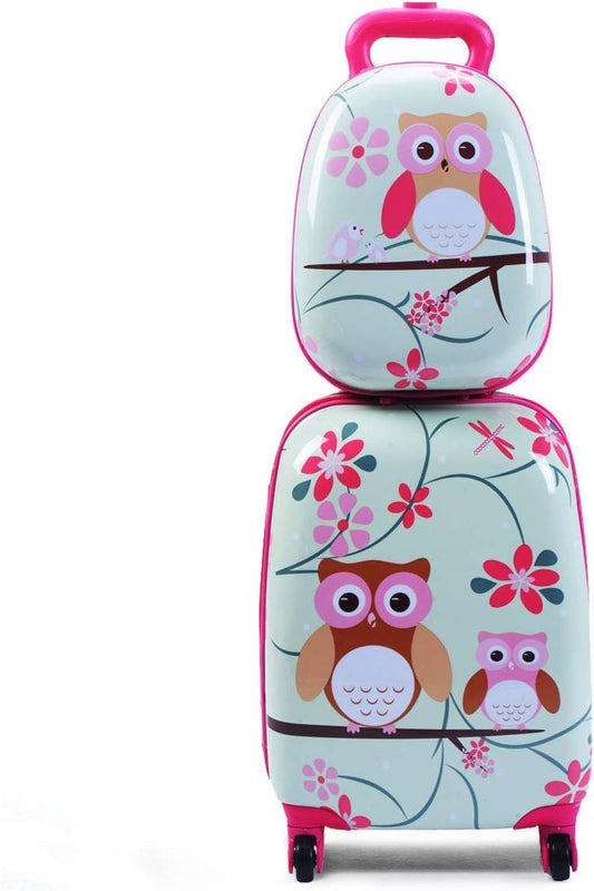 12'' Backpack 16'' Suitcase Children Boys Girls Travel School Trolley Case