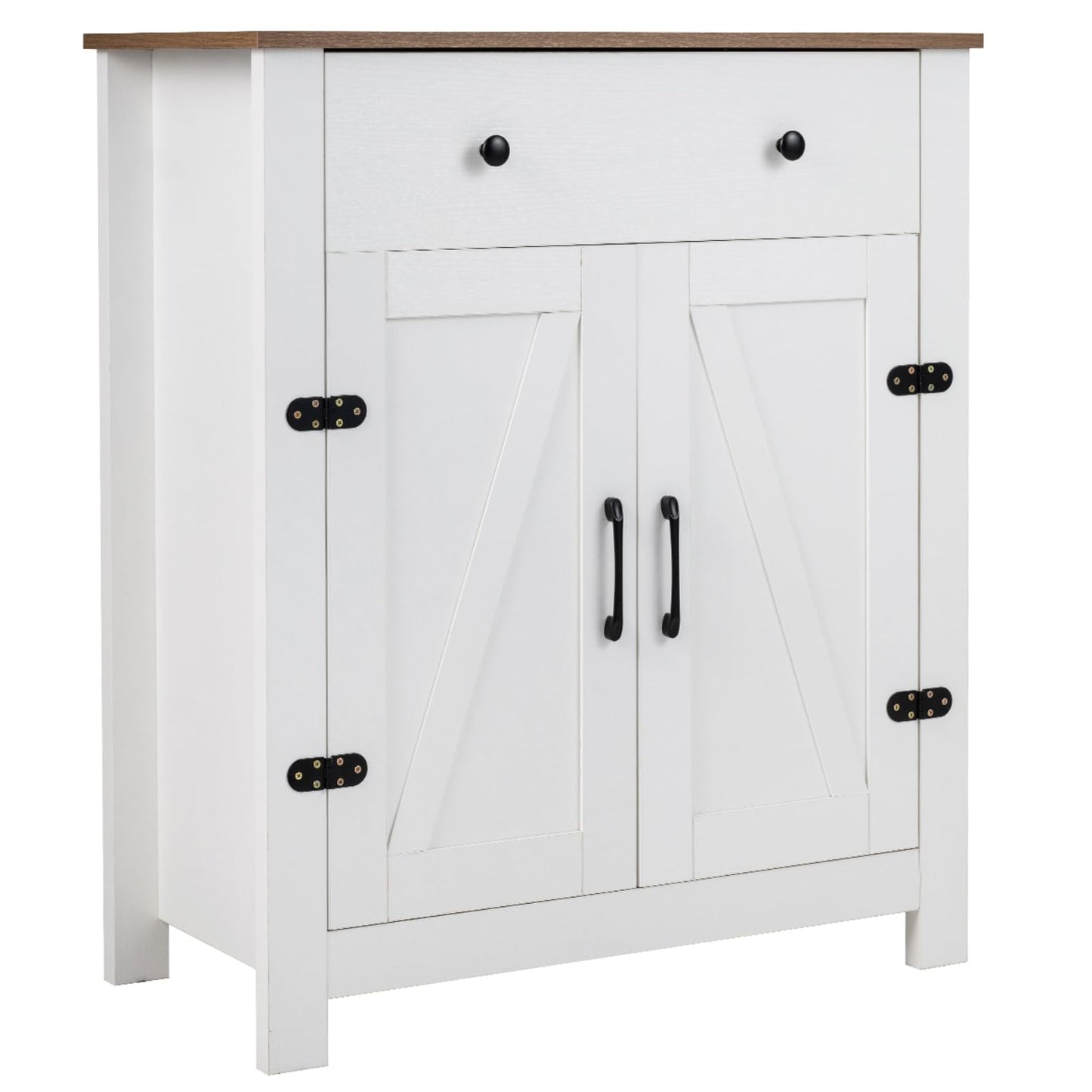 Storage Cabinet with Drawer & 2 Doors,80 x 40 x 92cm