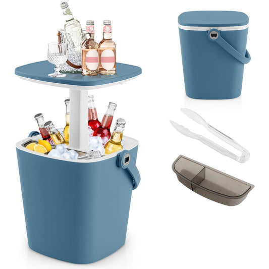 15L Outdoor Cool Bar Table with Lift Top Lid