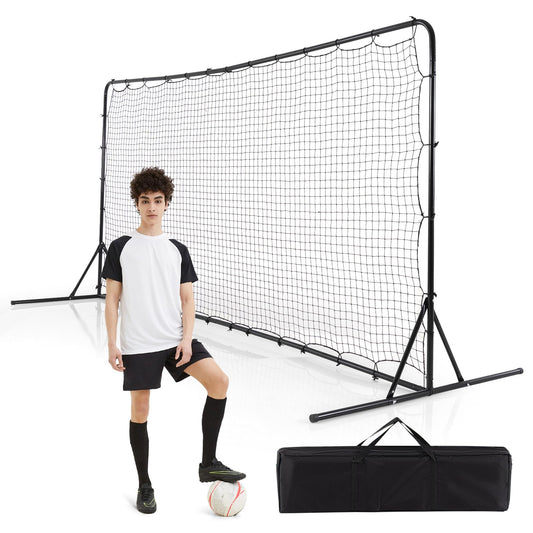 12ft x 6ft Soccer Training Equipment with Carry Bag and Ground Stakes