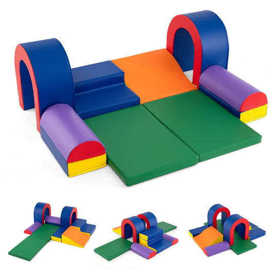 10-Piece Foam Climbing Blocks for Crawling Climbing and Sliding