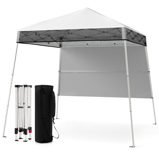 Pop up Canopy Tent with 1 Sidewall Outdoor Easy Setup Folding Gazebo Shelter