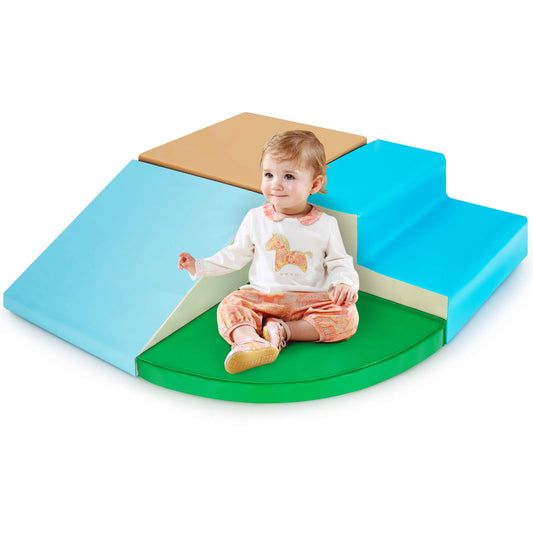4 Pieces Climb and Crawl Foam Play Set for Toddlers