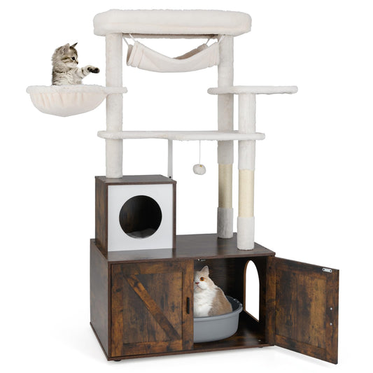 153cm Tall Cats Tower with Sisal Scratching Posts