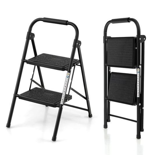 2 Step Folding Ladder with Safe Lock and Hand Grip