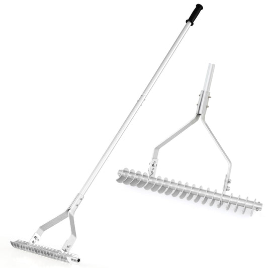 178 cm Aluminum Garden Thatch Rake