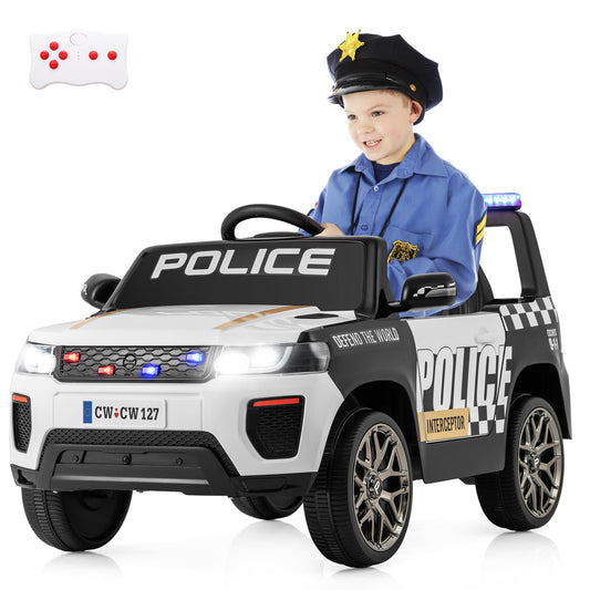 12V Kid Ride on Police Car with Remote Control for Children