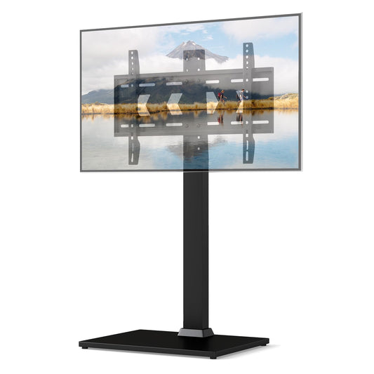 Height Adjustable Floor TV Stand with AV Shelf