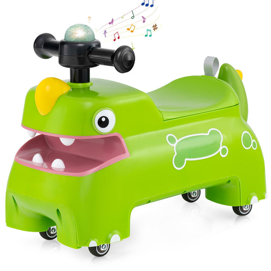 Toddler Ride on Toy with Under Seat Storage with Music and Lights