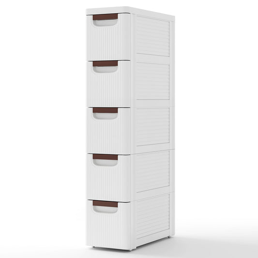 3/4/5-Drawer Narrow Storage Cabinet for Small Space