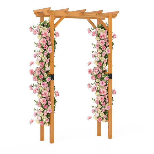 215cm Wooden Garden Arch for Climbing Plant Vines