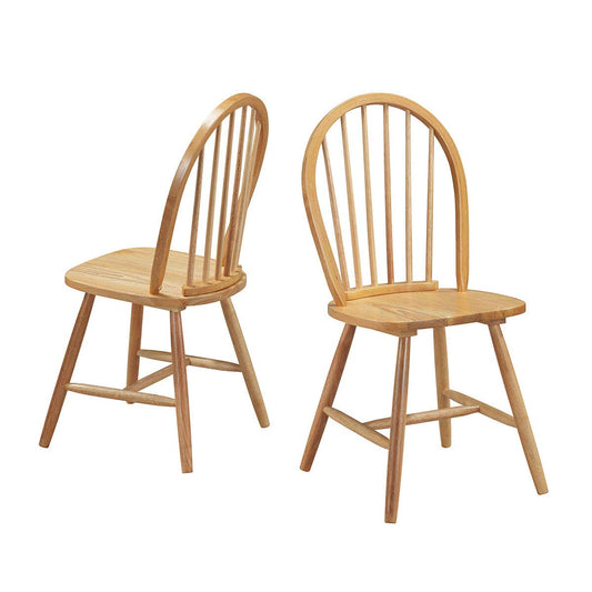 GiantexUK Set of 2/4 Wooden Chairs High Back Dining Chair Set