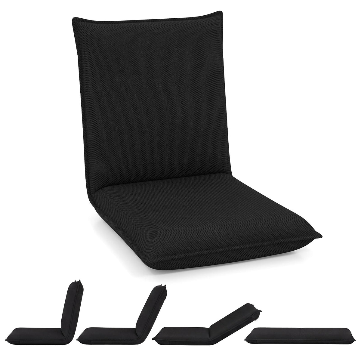 Folding Sofa Chair Bed, 6-Position Adjustable Floor Chair