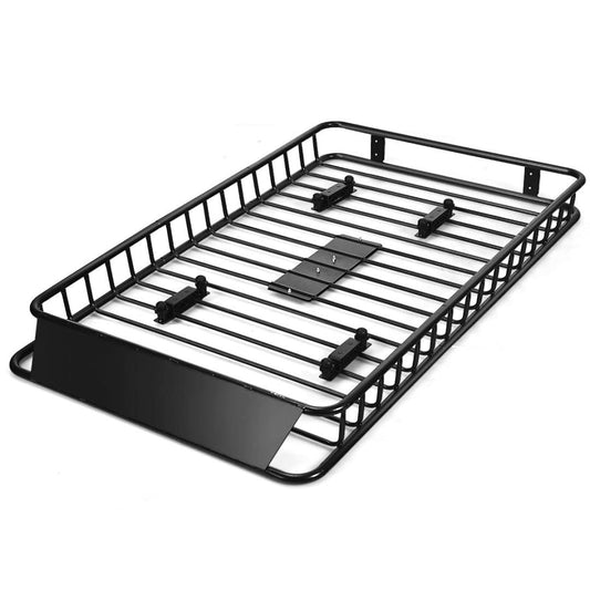 GiantexUK 116-162x99x15cm Expandable Steel Roof Rack Basket