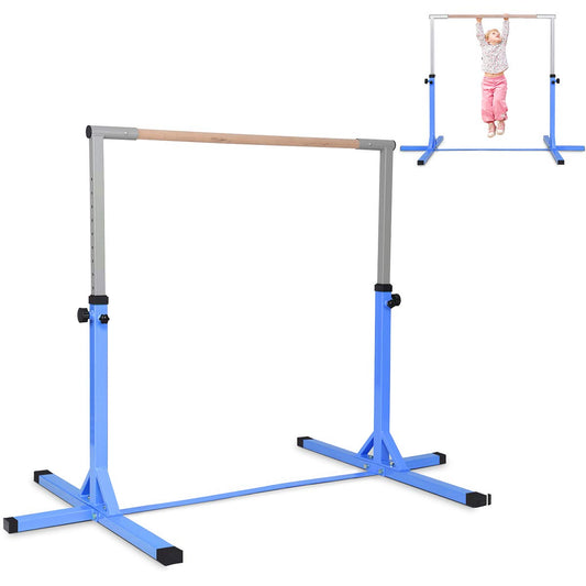 90-150cm Height Gymnastics Training Bar with Non-slip Rubber Pads