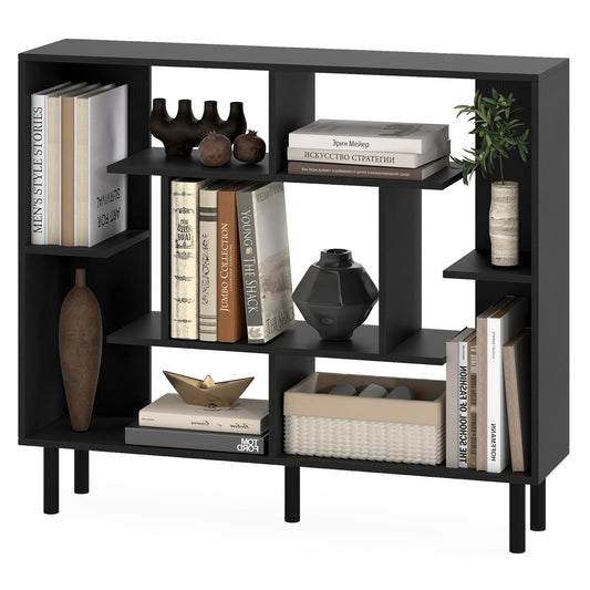Modern Geometric Bookcase with Anti-tipping Devices