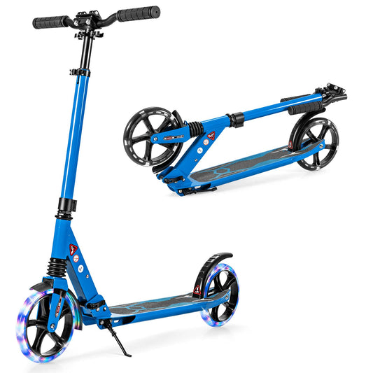 Light Up Scooter with 200mm Large Wheels and Carrying Strap