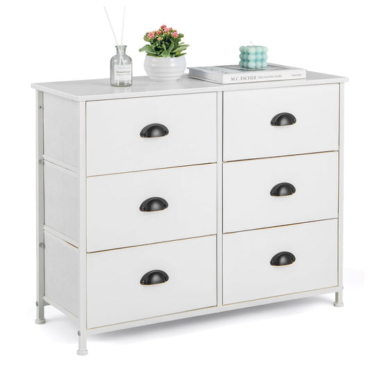 Dresser with 6 Foldable Fabric Drawers Living Room Bedroom