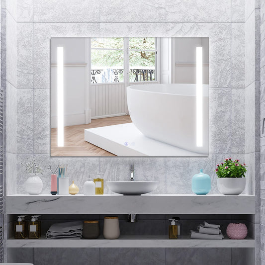 80x60cm LED Illuminated Bathroom Mirror