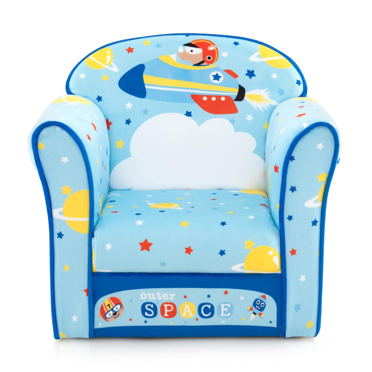 Kids Armchair with Soft Cushion and Cute Pattern