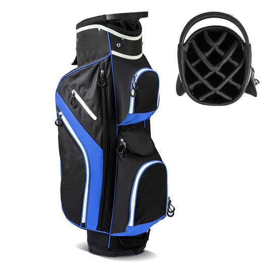 Golf Cart Bag, Golf Trolley Bag with 14 Way Dividers, Cooler Bag