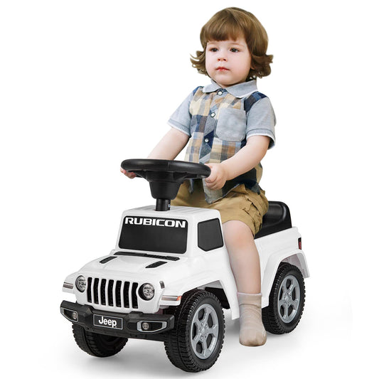 Licensed Jeep Ride On Push Car with Steering Wheel and Engine Sound for Ages 18-36 Months
