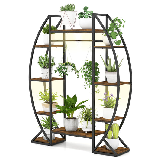 160CM Tall Indoor Plant Stand with Grow Lights