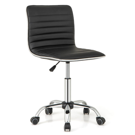 Adjustable Office Chair with Swivel Seat and Universal Wheels