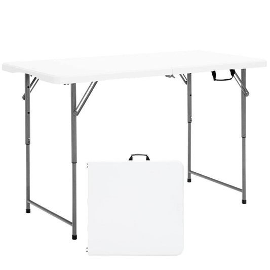 Portable Bi-fold Picnic Table with 3-Level Height Adjustment