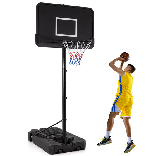 Professional Basketball Goal System with 44 Inch Shatterproof Backboard and Wheels