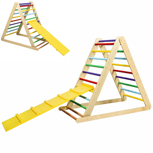 Wooden Climbing Ladder with Ramp for Kindergarten or Home