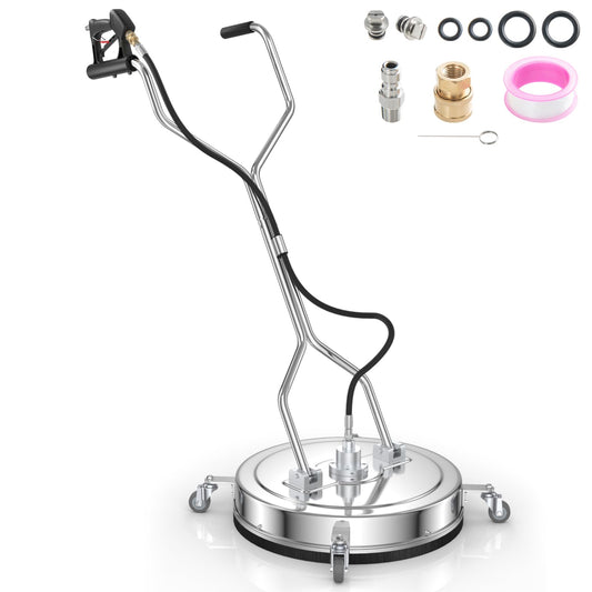 GiantexUK 21’’ Pressure Washer Surface Cleaner 4000 PSI Flat Floor Cleaning Washer with 3/8" Quick Connector