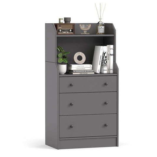 Modern Chest of Drawers Dresser with Shelves