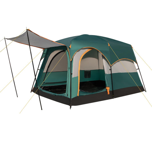 6-Person Camping Tent with 2-Room Divider for Camping Hiking color