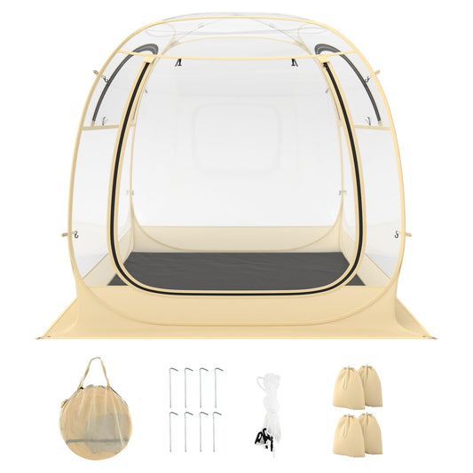 All Weather Clear Sport Shelter Dome House with Carrying Bag