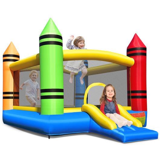 Inflatable Bouncy House, Kids Inflatable Castle with Slide