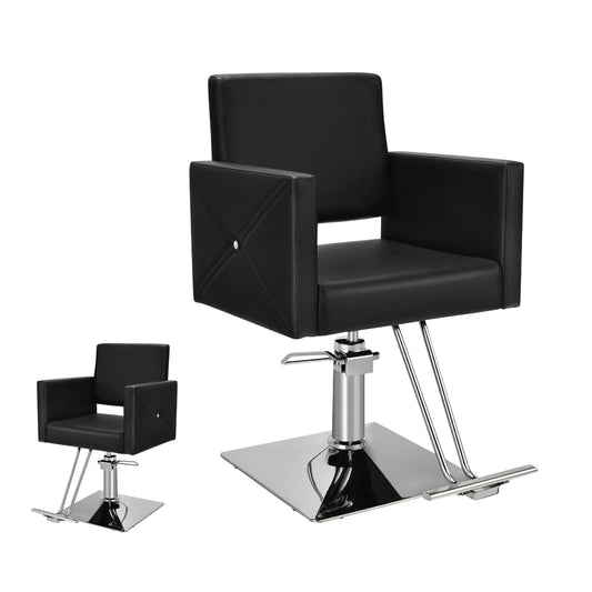 360 Degree Swivel Hairdressing Chair with Footrest and Backrest