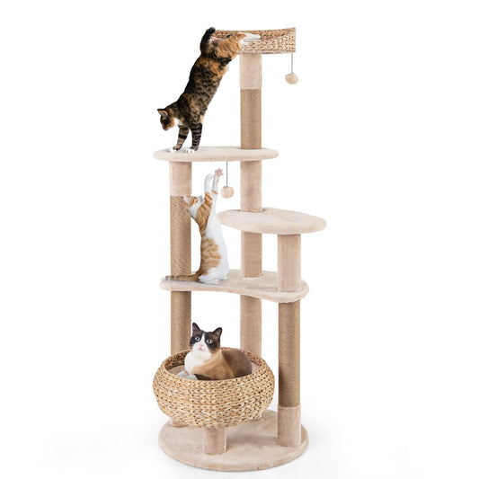 164cm Cats Climbing Tower with Jute Scratching Posts