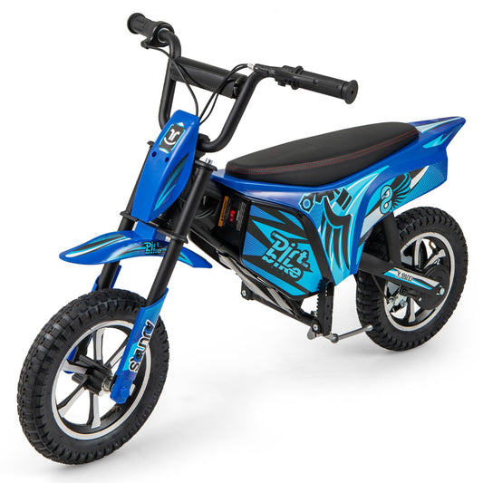 Kids Electric Motorcycle with Double Battery and Pneumatic Tires