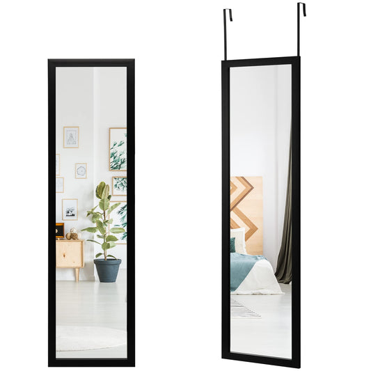 Full Length Over the Door Mirror with Hanging Hooks for Bedroom