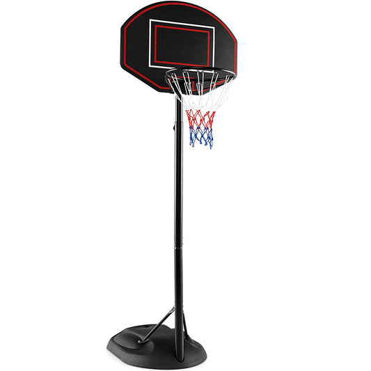1.67 m-2.28 m Portable Basketball Hoop System with Anti-Rust Stand