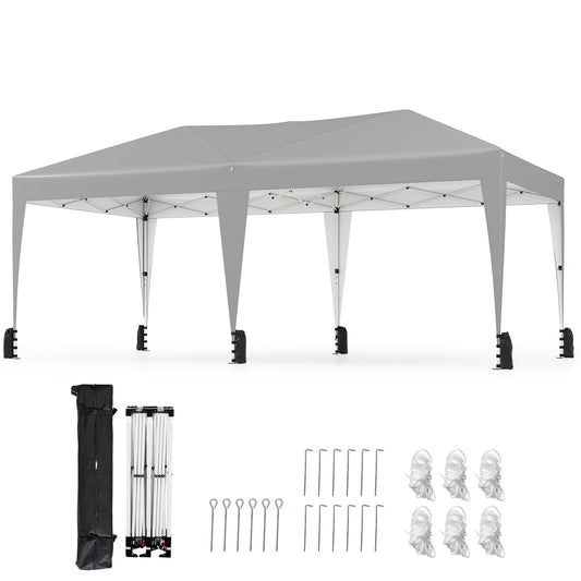 590 x 300 CM Outdoor Pop up Canopy Tent with Wheeled Bag